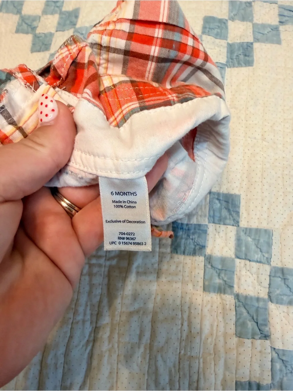 OshKosh B'gosh Plaid Overalls